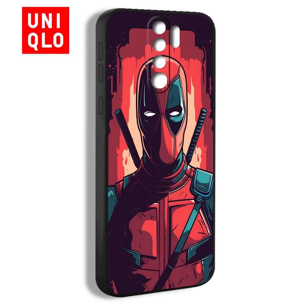 Uniqlo чехол для Xiaomi Redmi Note 8 Pro с принтом deadpool Дэдпул забавный Марвел GHN02  #1