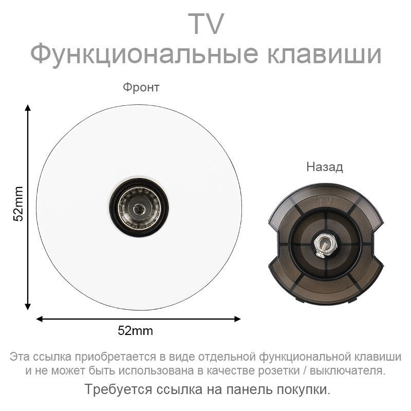 TV функциональные клавиши, любая комбинация своими руками, Подходит для круглых панелей  #1