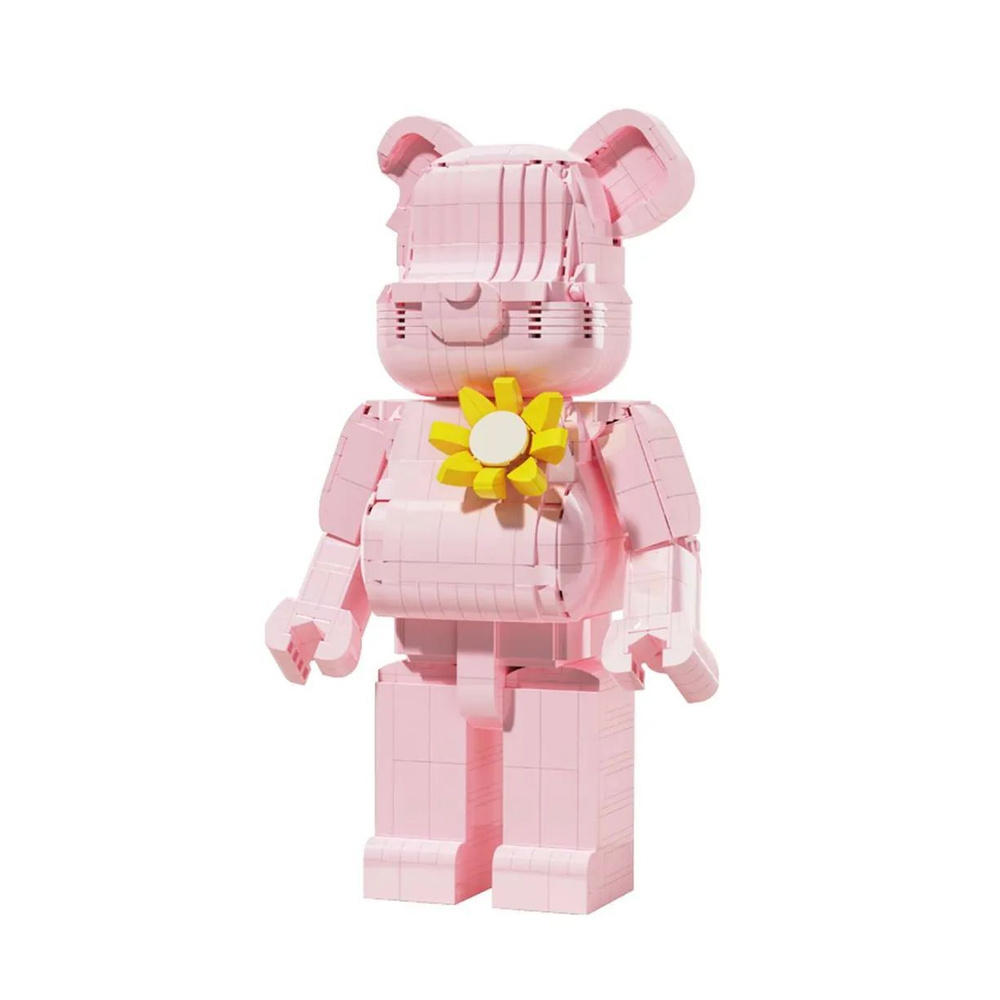 Конструктор YoFun Balody BearBrick Розовый медведь 1126 деталей GF088662  #1