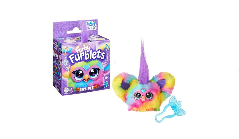 Интерактивная мягкая игрушка брелок Hasbro Furby Mello-Nee 45 звуков F8897  #1