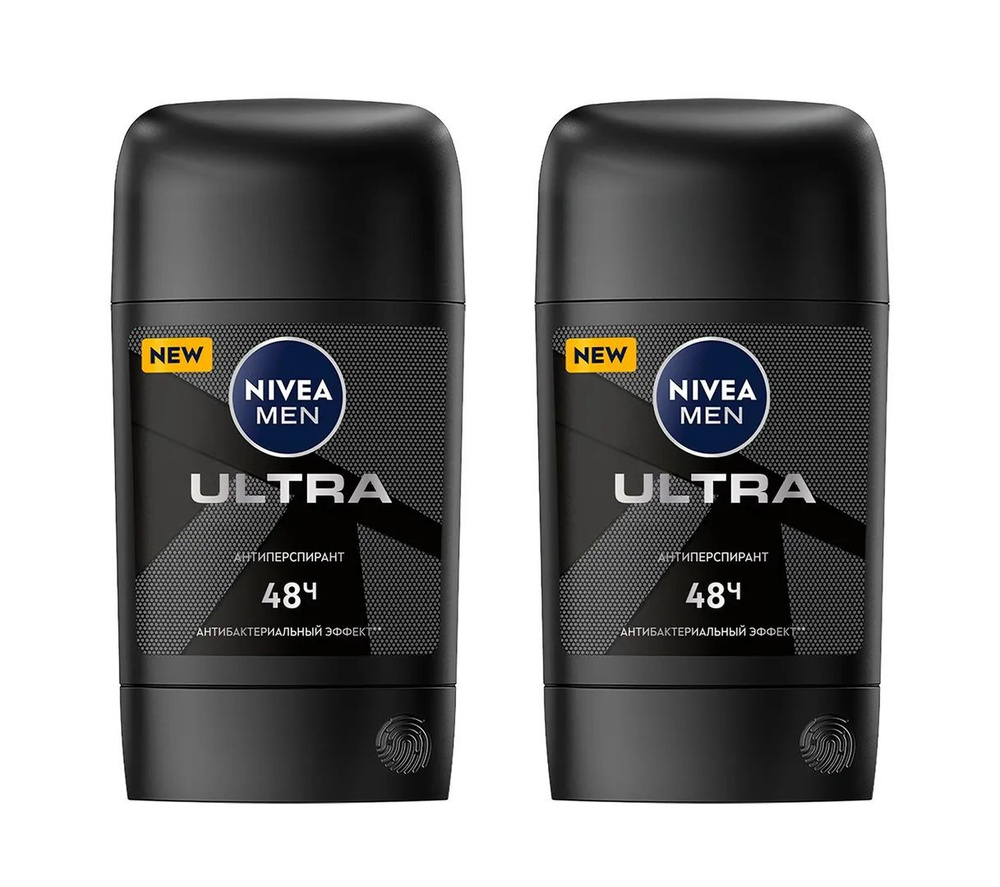 Дезодорант-Антиперспирант стик NIVEA MEN ULTRA, 2 x 50 мл (2 штуки)  #1