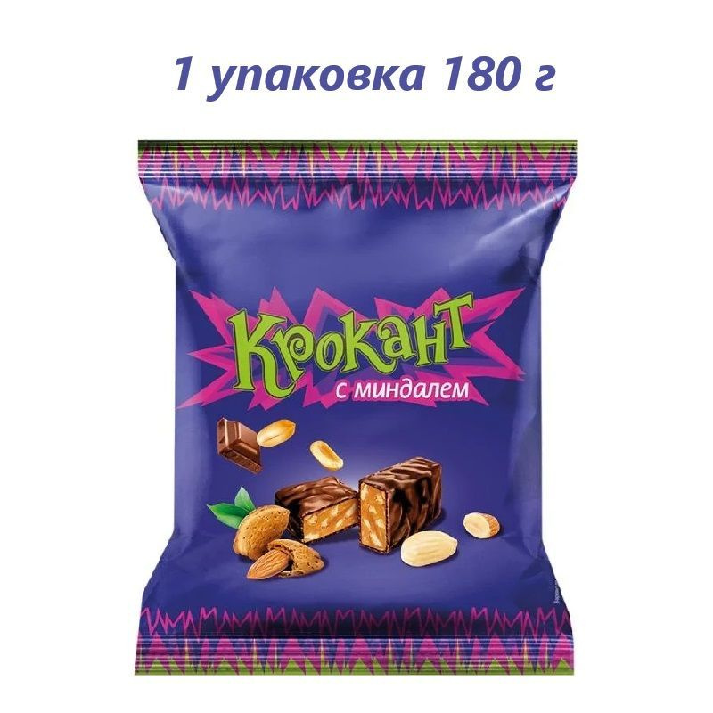 Конфеты "Крокант", с миндалём, 180 г / 1 упаковка #1