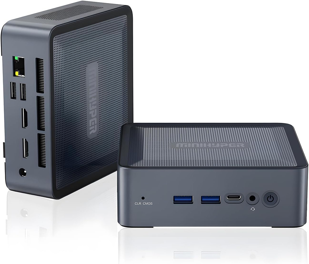 MINIHYPER Мини-ПК H56 (AMD Ryzen 5 5600H, RAM 16 ГБ, SSD 512 ГБ
