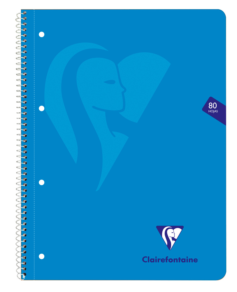 Тетрадь Clairefontaine Mimesys на спирали, A4+, клетка, 90 г, Синий ...
