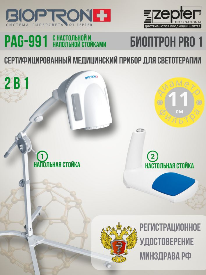 BIOPTRON Прибор для светотерапии БИОПТРОН Про 1 (с напольной