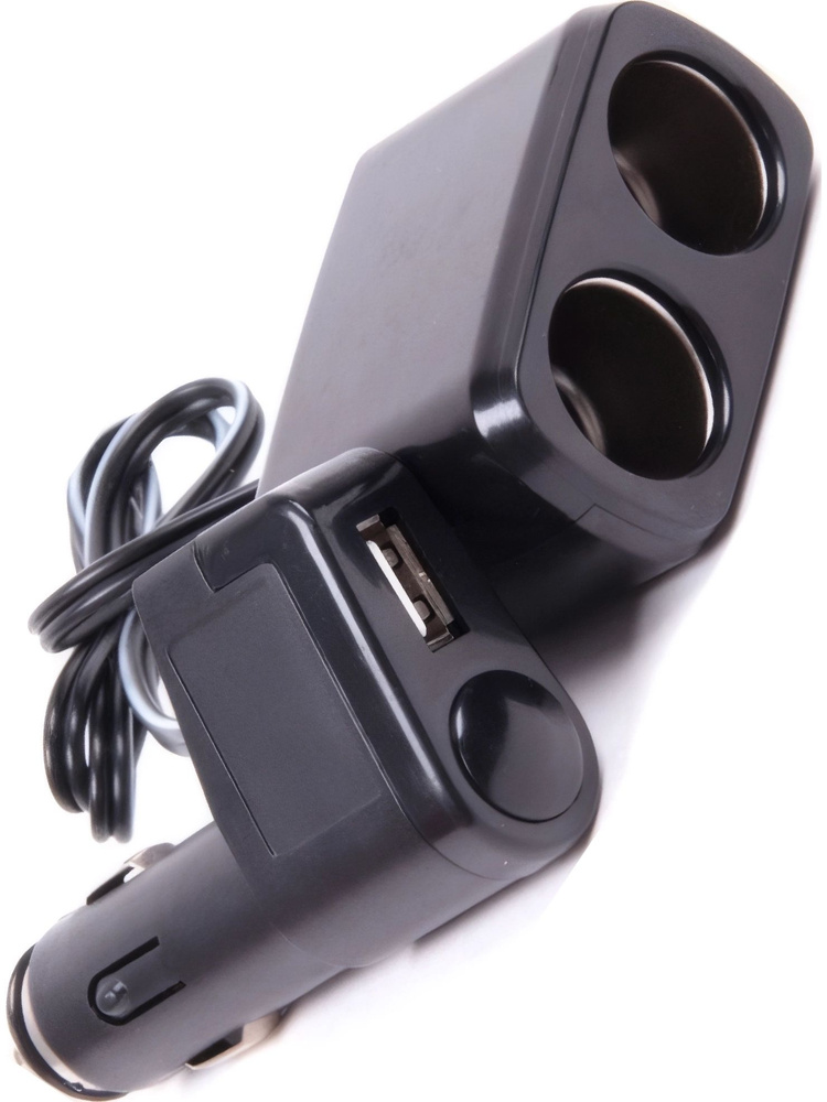 Разветвитель Автостор WF-0097А 2 разъёма USB 1000МА #1