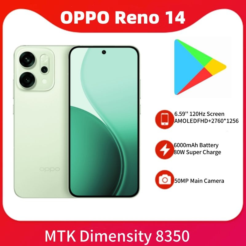 Oppo Reno14 5G Double SIM Blanc opale avec 256Go et 12Go RAM