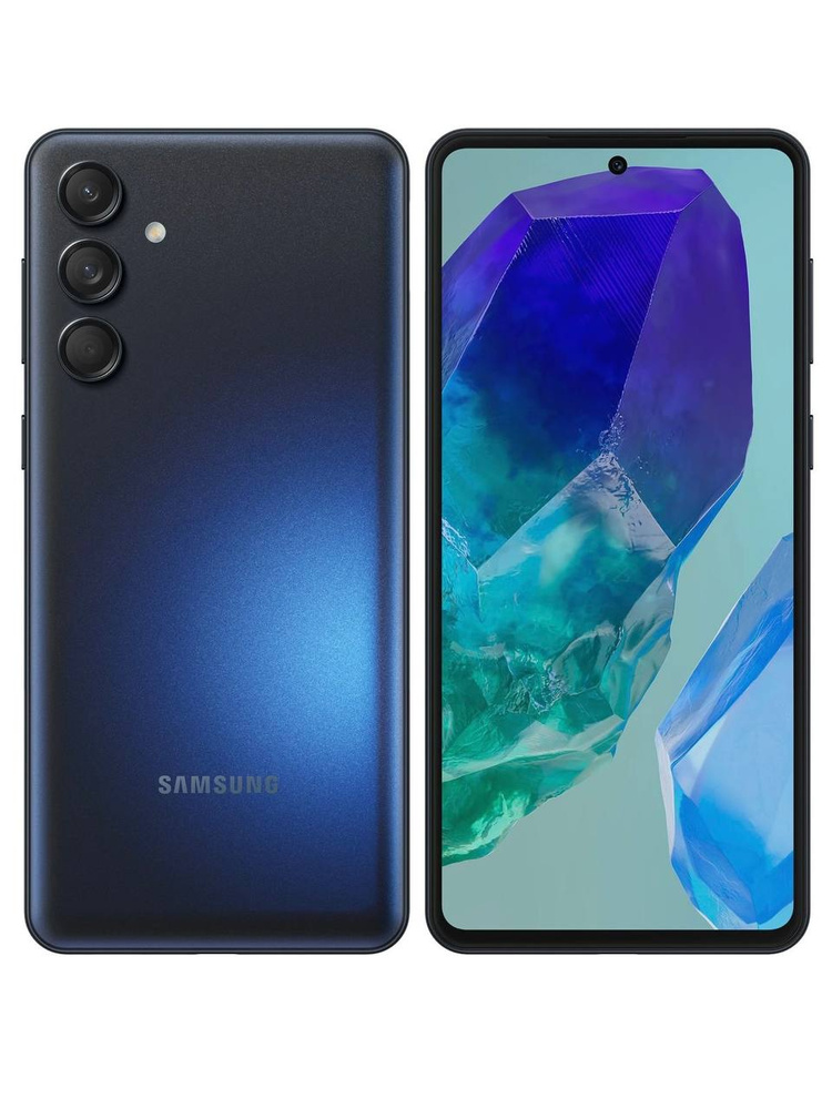 Samsung Смартфон Смартфон Samsung Galaxy M55 5G 6.7" Snapdragon 7 Gen 1 (8 ядер), 8/256 ГБ, черный, 2400х1080, #1