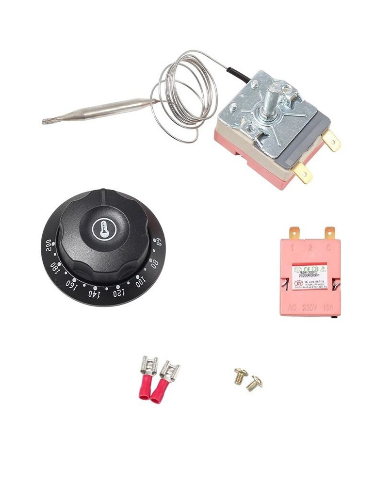 Терморегулятор (термостат) фритюра универсальный капиллярный 60-200С 16А  #1