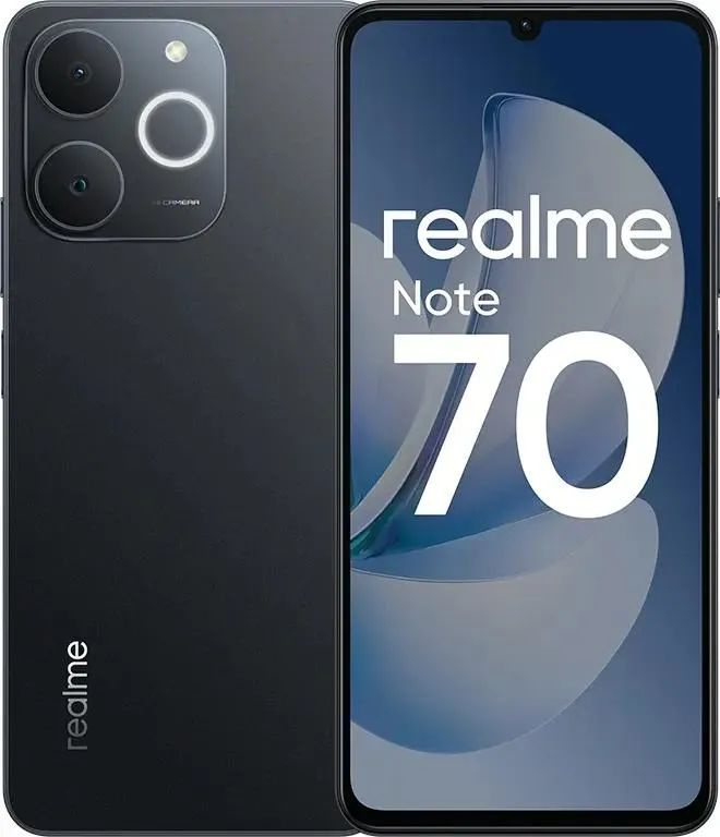 Смартфон realme NOTE 70 128 ГБ 6 ГБ Черный 6.74 IPS купить c