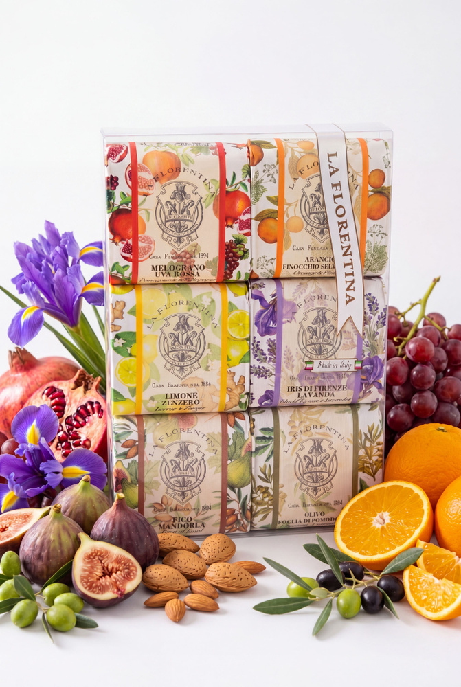 MBFFmomfloraserum&soyflora soap セット Мыло твердое туалетное Набор ароматов La Florentina 