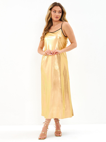 Золотые женские платья — купить в интернет-магазине Ламода