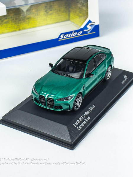 Машинка Solido 1/43 BMW G80 M3 M ISLE OF MAN GREEN 2023 Die-cast Alloy ...