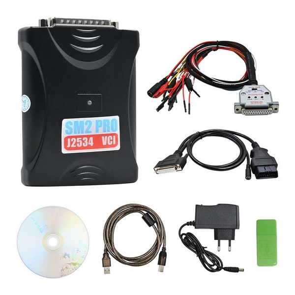 Программатор SM2 Pro v2.21.22 + USB ключ 67в1 / Автосканер OBDII j2534 ...