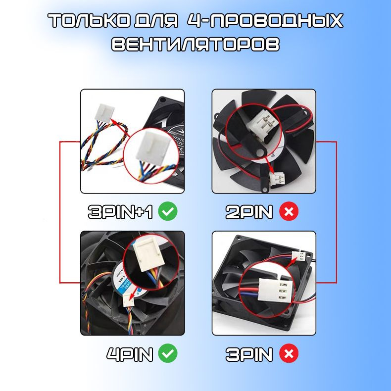 ШИМ регулятор оборотов кулеров- вентиляторов (Реобас) 6 pin - купить ...