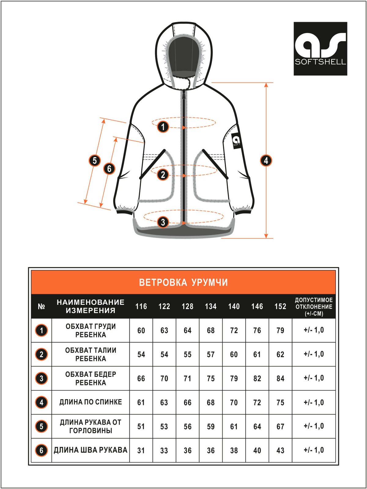 Весенняя ветровка Softshell для девочки - идеальный выбор для активных прогулок и занятий спортом на свежем весеннем воздухе. Эта удлиненная куртка обеспечивает надежную защиту от ветра и неблагоприятных погодных условий благодаря своему софтшеллу с мембранным слоем 3000/3000.  Куртка имеет размеры 116, 122, 128, 134 и 152, что позволяет подобрать идеальный вариант для вашей маленькой модницы. Низ изделия оформлен по рубашечному крою с неглубокими разрезами по краям, что делает куртку стильной и удобной.  Удобная кулиска по талии поможет придать приталенный силуэт. Воротник стойка на кнопке придаст дополнительную защиту при дождливой и ветряной погоде. Два полноценных боковых кармана расположены с каждой стороны изделия.   Окантовка фирменной эластичной резинкой капюшона, рукава и низа изделия. Съемный капюшон на кнопках. Подкладка выполнена из микрофлиса. Куртка смотрится модно и молодежно, отличная альтернатива толстовке из плотного футера.  Сочетание высококачественных материалов и продуманный дизайн делают эту ветровку Softshell идеальным выбором для повседневного использования и активного отдыха. Доверьте своей девочке надежную защиту и комфорт во время прогулок на свежем весеннем воздухе с этой весенней курткой для девочки.  Светоотражающие элементы для пассивной защиты. Рекомендованный температурный режим + 5С до +20 С (необходимо учитывать нижние слои одежды, степень активности ребенка, климатические условия региона).