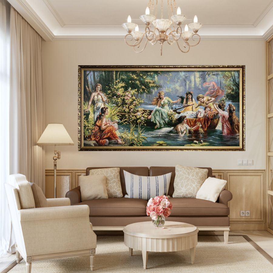 Пример гобеленовой картины в интерьере