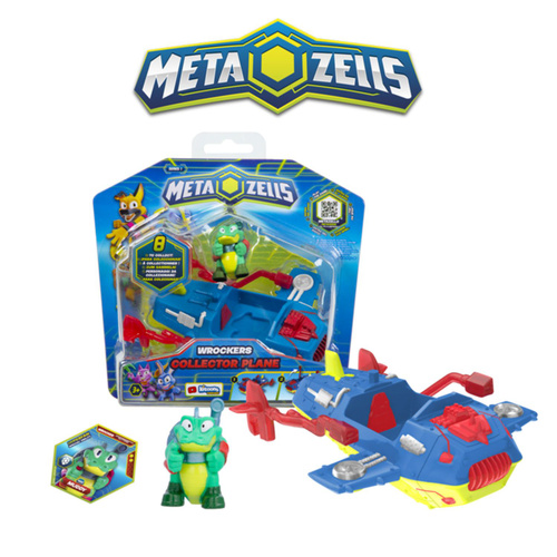 Metazells. Игровой набор Турболет синий с фигуркой и игрушкой