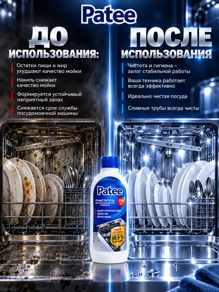 Очиститель для посудомоечных машин, 250 мл, 250 мл, фото 6