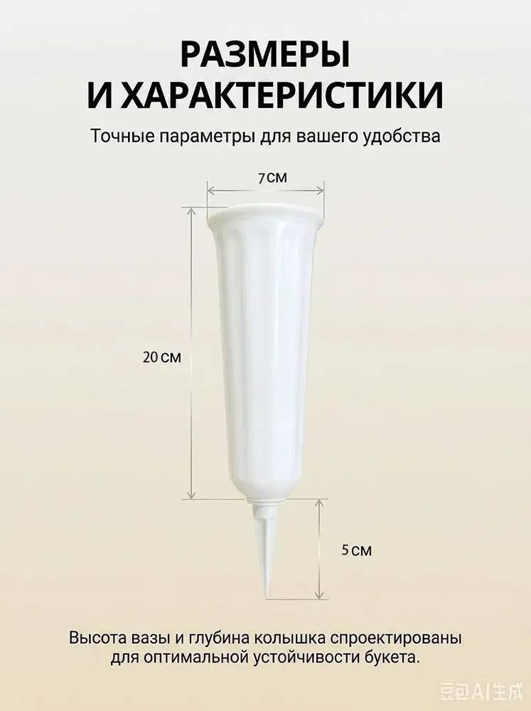 ваза для могилы, вариант, фото 6
