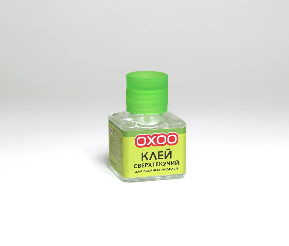 OXOO Клей Сверхтекучий, Для сборных моделей, 40 мл, Для полистирола, 40 мл, фото 3