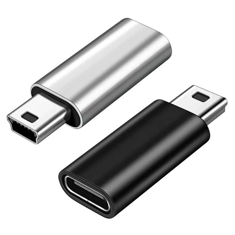 Переходник (коннектор) с Type C Мама на Mini USB 2.0 папа; для видеорегистраторов; для GoPro, MP3-плееров, вариант, фото 2
