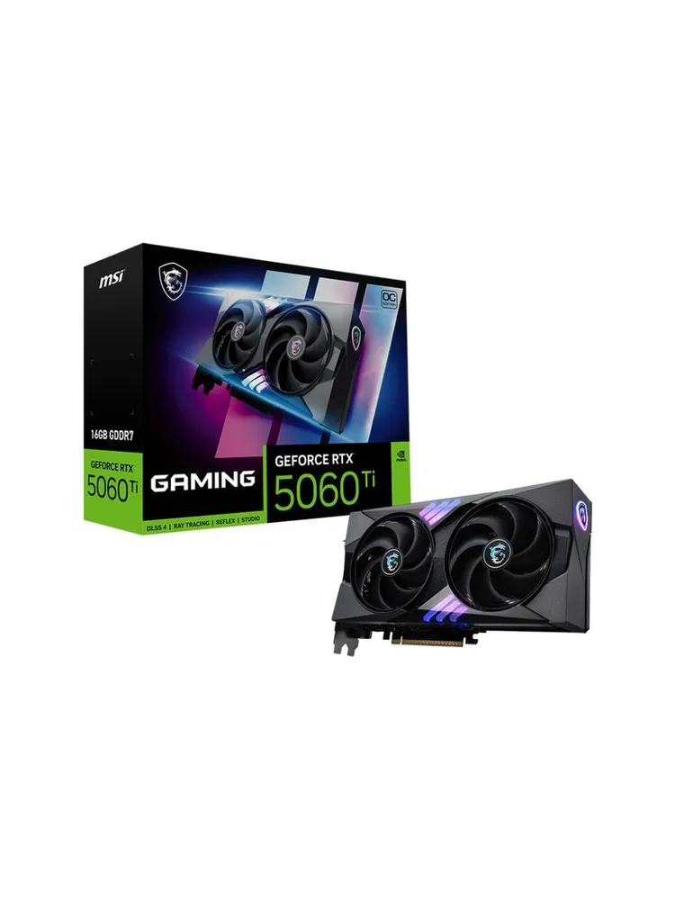 MSI Видеокарта GeForce RTX 5060 Ti GAMING OC 16 ГБ (RTX 5060 Ti 16G GAMING OC)
