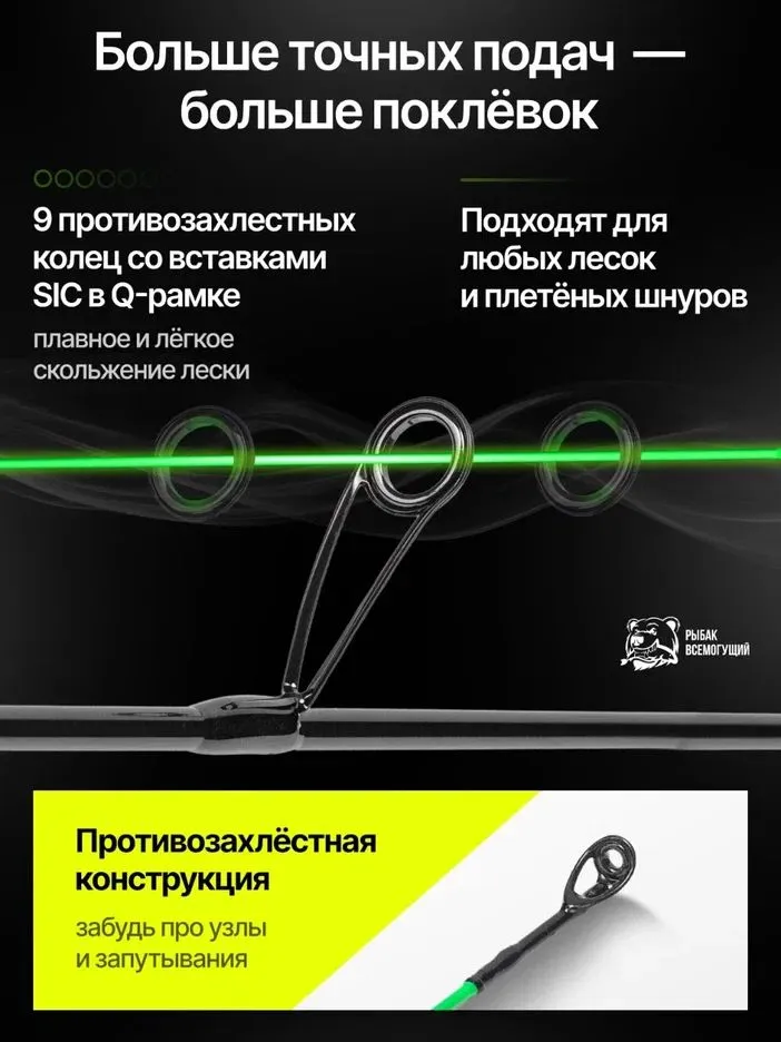 Спиннинг ультралайт Рыбак Всемогущий Прайм для форели штекерный, 228 см. тест 1-9 гр, 9 г, фото 4