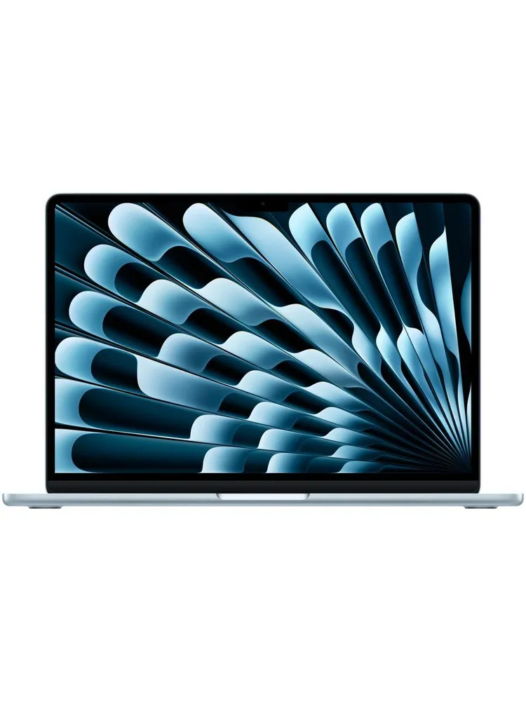 Apple MacBook Air Ноутбук 13.6", Apple M4 (10C CPU, 8C GPU), RAM 16 ГБ, SSD 256 ГБ, Apple M4 GPU (8-core), MacOS, (MC6T4RU/A), голубой, Русская раскладка