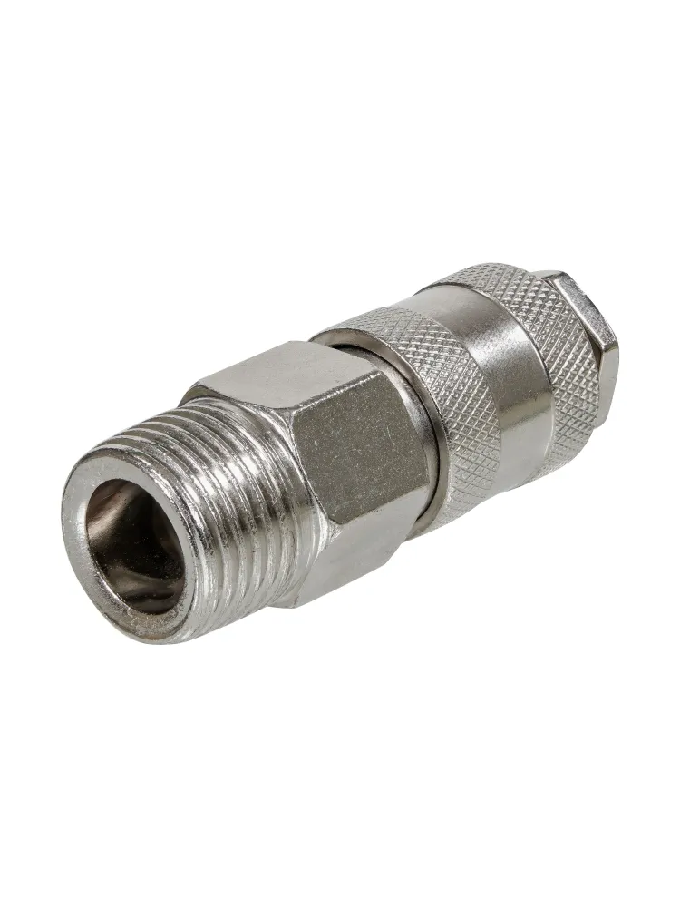Комплект быстросъемный с наружной резьбой 1/4"M + Штуцер 1/4М, 2М, фото 3