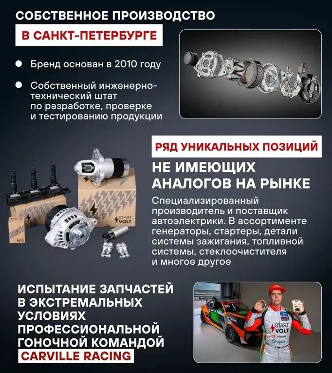 Мотор стеклоочистителя для Лада 2101 2107 2121 вал 10 мм / Моторедуктор передний STARTVOLT VWF 0101, Мотор омывателя ВАЗ 2110, фото 2