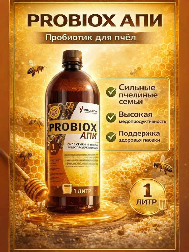 1 литр Probiox АПИ - пробиотический корм для пчел, вариант