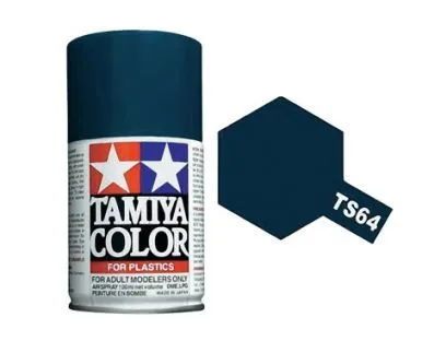 85064, Tamiya TS-64 Dark Mica Blue ( Темно-синяя слюда супер металлик ) аэрозольная краска объем 100мл, 100 мл