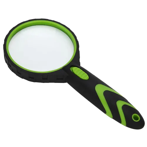 Лупа 10X 75мм с LED подсветкой, ударопрочная, ручная, для идентификации и ремонта ювелирных изделий