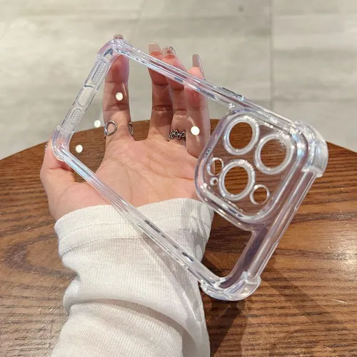 Прозрачные четырехугольные подушки безопасности от падения корпуса телефона, подходит iPhone 11