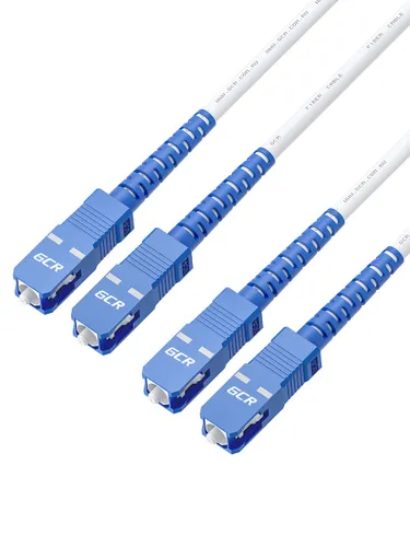 Оптический патч корд 2 метра GREENCONNECT SC/UPC - SC/UPC Duplex одномодовый оптоволоконный кабель д