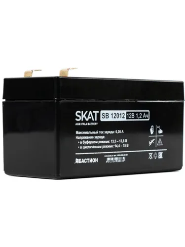 Бастион SKAT SB 12012 (2530) Бастион АКБ СК 12В 1,2 Ач, F1, Срок службы 6 лет