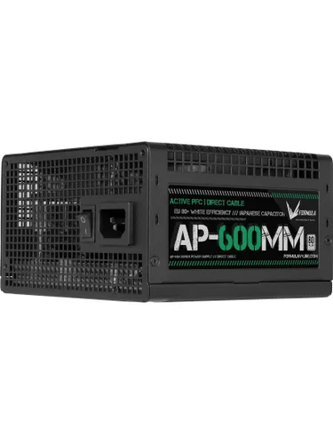 Formula AP-600ММ Блок питания Aerocool / ATX 600W 80 PLUS WHITE (20+4pin) APFC 120mm fan 6xSATA RTL