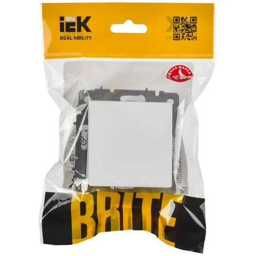 BRITE Вывод кабеля МВ10-БрАБ арктический белый, IEK BR-VK10-0-K91