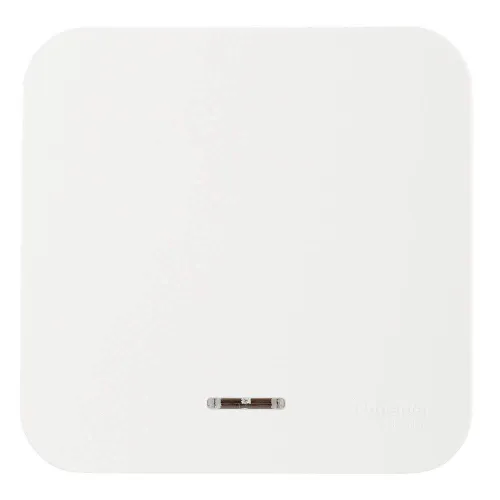 Переключатель Systeme Electric Blanca проходной одноклавишный накладной белый с зеленой подсветкой B