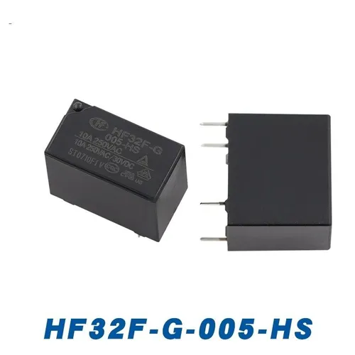 Реле HF32F-G-005-HS 10A 250VAC 1НО 4 вывода для печатной платы (PCB)