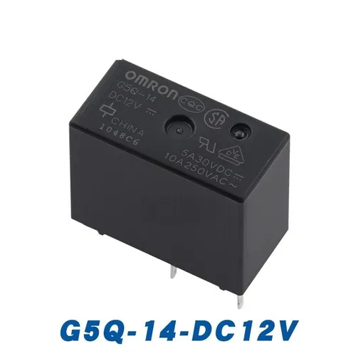 Реле G5Q-14 DC12V 5вывод 10А 1НО/1ЗК