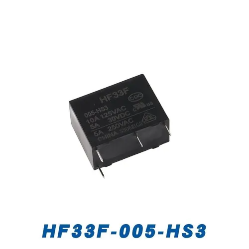 Реле HF33F-005-HS3, 4-контактное, 5 А, с одним нормально открытым контактом