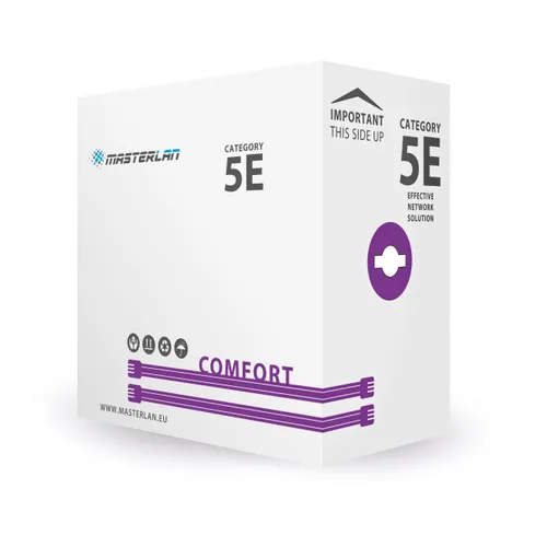 Кабель MasterLan Comfort UTP Cat5e, LSZH, 24AWG, 6 метров