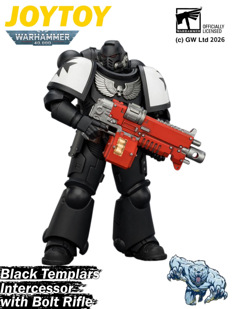 JOYTOYwarhammer40000IntercessorwithRifle,BoltPistolandChainsword1/18nодаpокколлекцияигрушек
