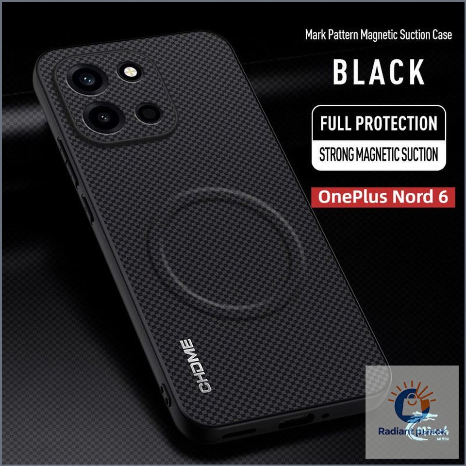 智能手机壳 用于 OnePlus Nord 6, 橡胶, 黑色