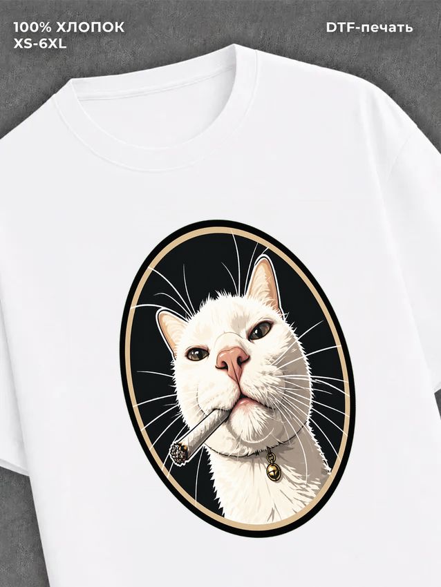 Футболка Мемы коты
