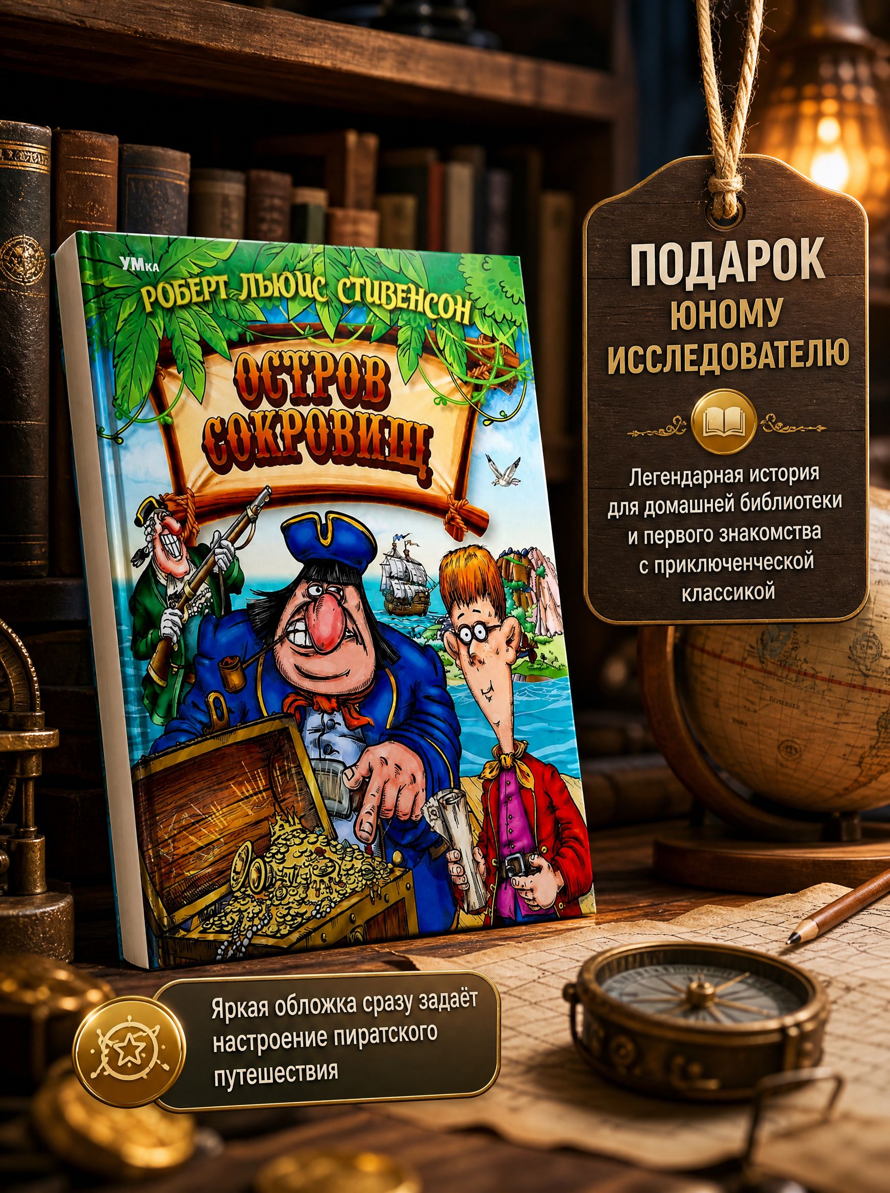 Книга Остров Cокровищ Стивенсон Р. Л., Умка | Treasure Island. Beloved Classics - Ozon image 3