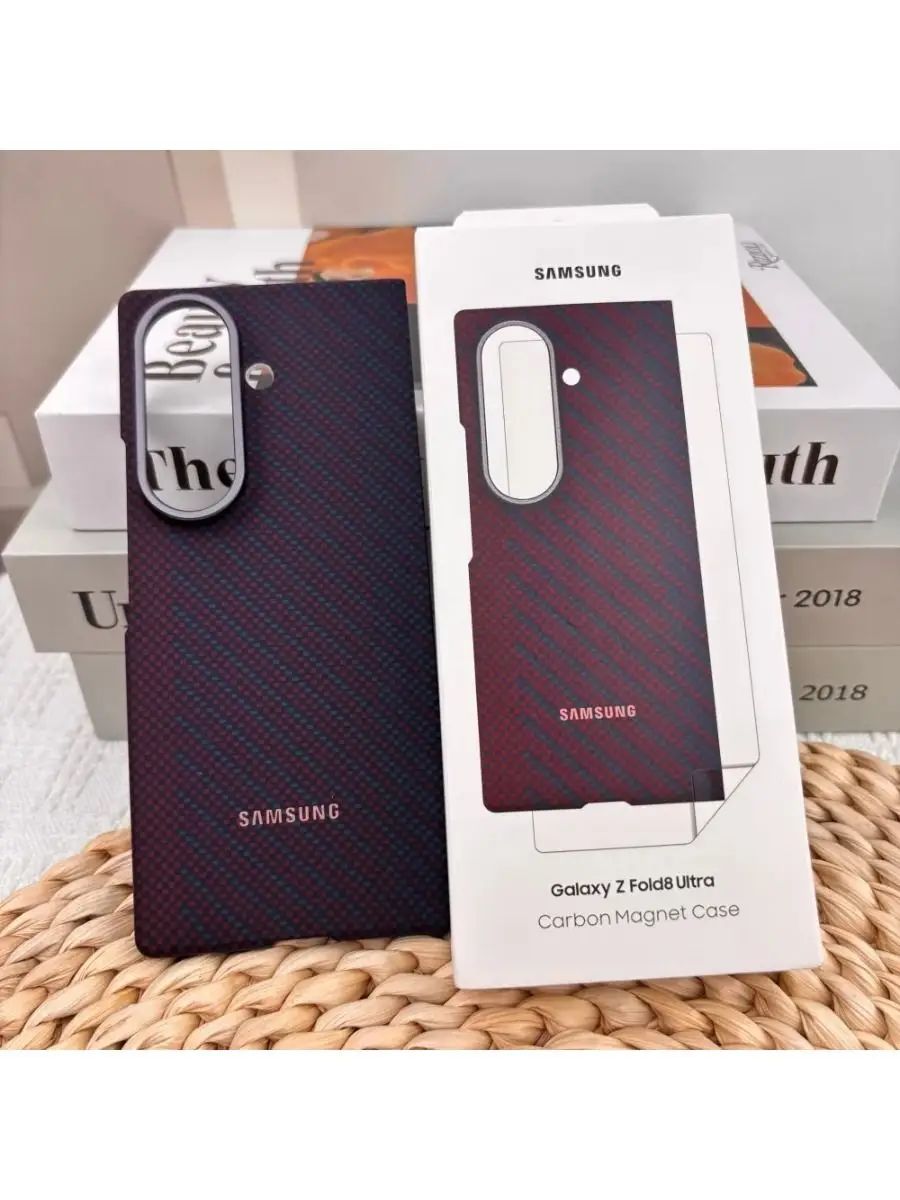 智能手机壳 用于 Samsung Galaxy Z Fold8 Ultra, 环氧树脂, 红色