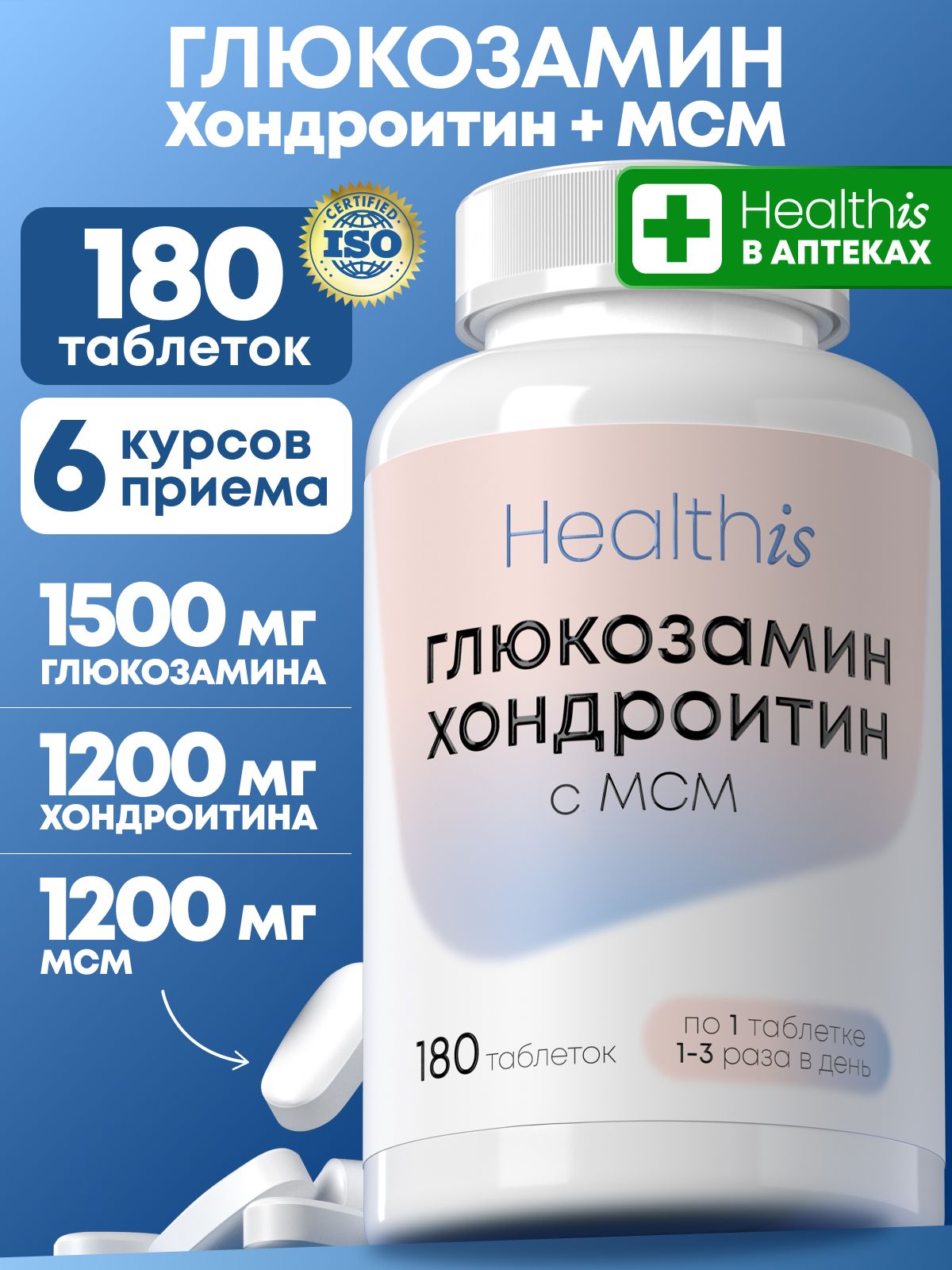 "Глюкозамин Хондроитин с МСМ ("Glucosamine Chondroitin with MSM")"